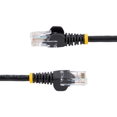 STARTECH .com 10 ft Black Snagless Category 5e (350 MHz) UTP Patch Cable networking cable 3,05 m (45PATCH10BK) - Cartouches Certifiees