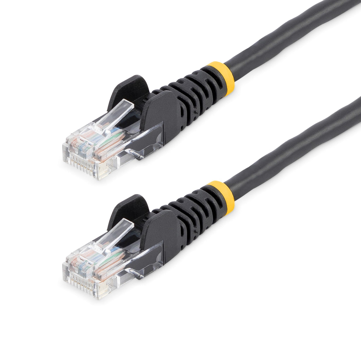 STARTECH .com 15 ft Black Snagless Category 5e (350 MHz) UTP Patch Cable networking cable 4,57 m (45PATCH15BK) - Cartouches Certifiees