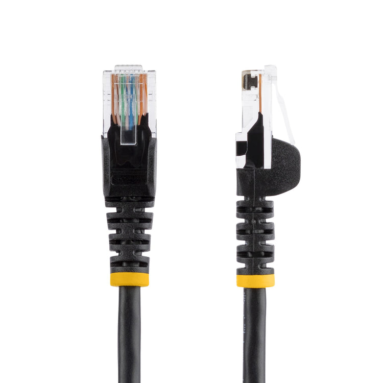 STARTECH .com 15 ft Black Snagless Category 5e (350 MHz) UTP Patch Cable networking cable 4,57 m (45PATCH15BK) - Cartouches Certifiees