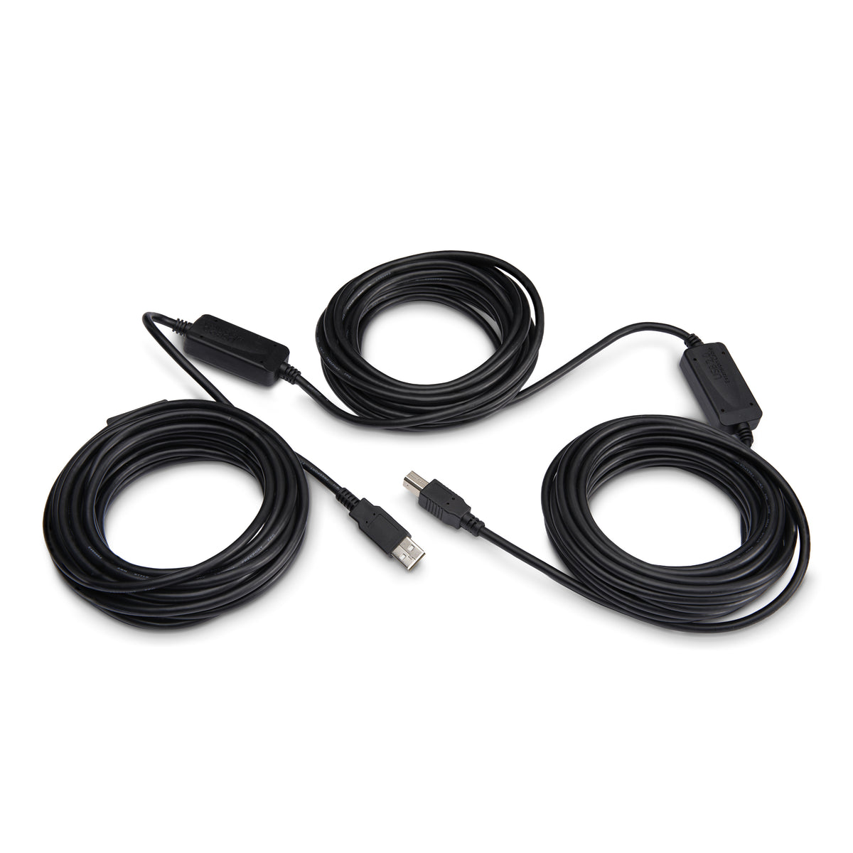 STARTECH .com 15m USB 2.0, M/M USB cable USB A USB B 0,48 Gbit/s Aluminium, Black (USB2HAB50AC) - Cartouches Certifiees