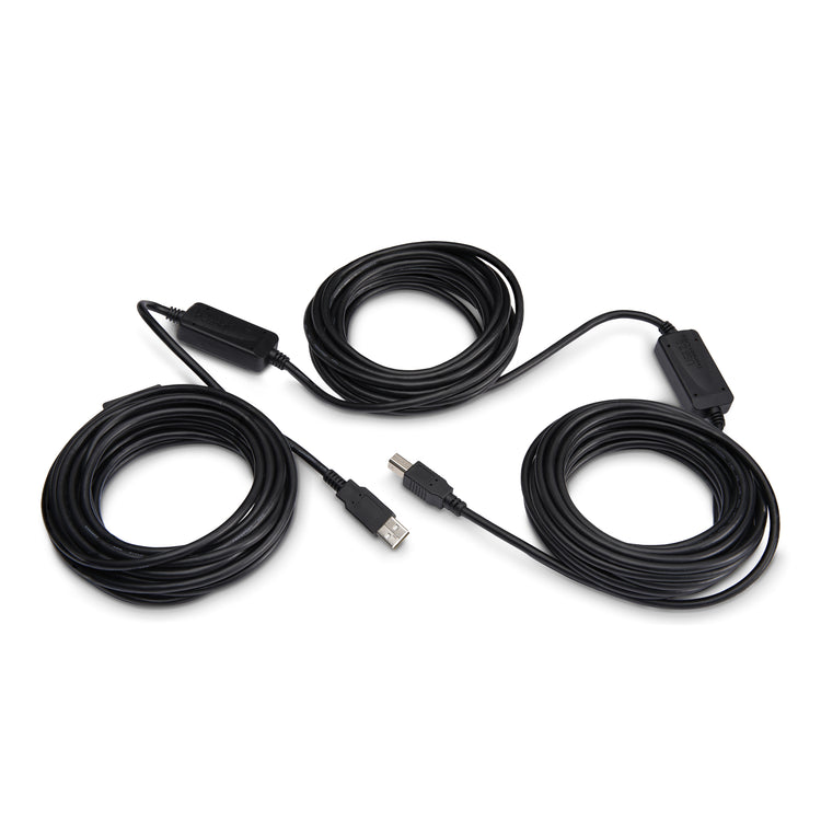 STARTECH .com 15m USB 2.0, M/M USB cable USB A USB B 0,48 Gbit/s Aluminium, Black (USB2HAB50AC) - Cartouches Certifiees