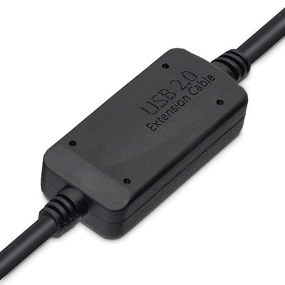 STARTECH .com 15m USB 2.0, M/M USB cable USB A USB B 0,48 Gbit/s Aluminium, Black (USB2HAB50AC) - Cartouches Certifiees