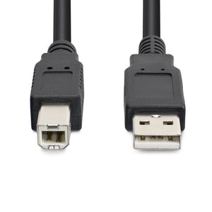 STARTECH .com 15m USB 2.0, M/M USB cable USB A USB B 0,48 Gbit/s Aluminium, Black (USB2HAB50AC) - Cartouches Certifiees