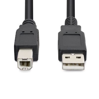 STARTECH .com 15m USB 2.0, M/M USB cable USB A USB B 0,48 Gbit/s Aluminium, Black (USB2HAB50AC) - Cartouches Certifiees