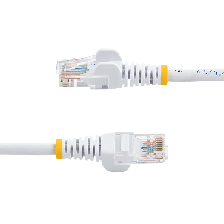 STARTECH .com 25 ft White Snagless Category 5e (350 MHz) UTP Patch Cable networking cable 7,62 m (45PATCH25WH) - Cartouches Certifiees