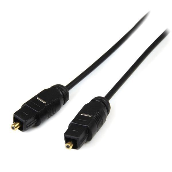 STARTECH .com 3 ft Thin Toslink Digital audio cable 0,91 m Black (THINTOS3) - Cartouches Certifiees