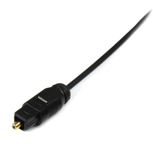 STARTECH .com 3 ft Thin Toslink Digital audio cable 0,91 m Black (THINTOS3) - Cartouches Certifiees
