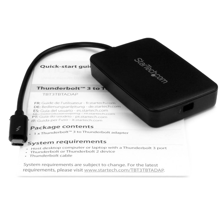 STARTECH .com cable gender changer Female Male Black (TBT3TBTADAP) - Cartouches Certifiees