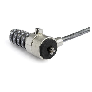 STARTECH .com cable lock Black, Silver (BRNCHLOCK) - Cartouches Certifiees