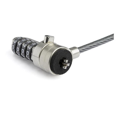 STARTECH .com cable lock Black, Silver (BRNCHLOCK) - Cartouches Certifiees