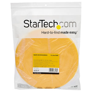 STARTECH .com cable tie Hook & loop cable tie Nylon Yellow 1 pc(s) (HKLP25YW) - Cartouches Certifiees