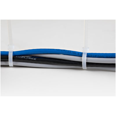 STARTECH .com cable tie Releasable cable tie Nylon, Plastic White 100 pc(s) (CBMZT10N) - Cartouches Certifiees