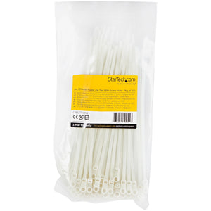 STARTECH .com cable tie Releasable cable tie Nylon White 100 pc(s) (CBMZTS10N8) - Cartouches Certifiees