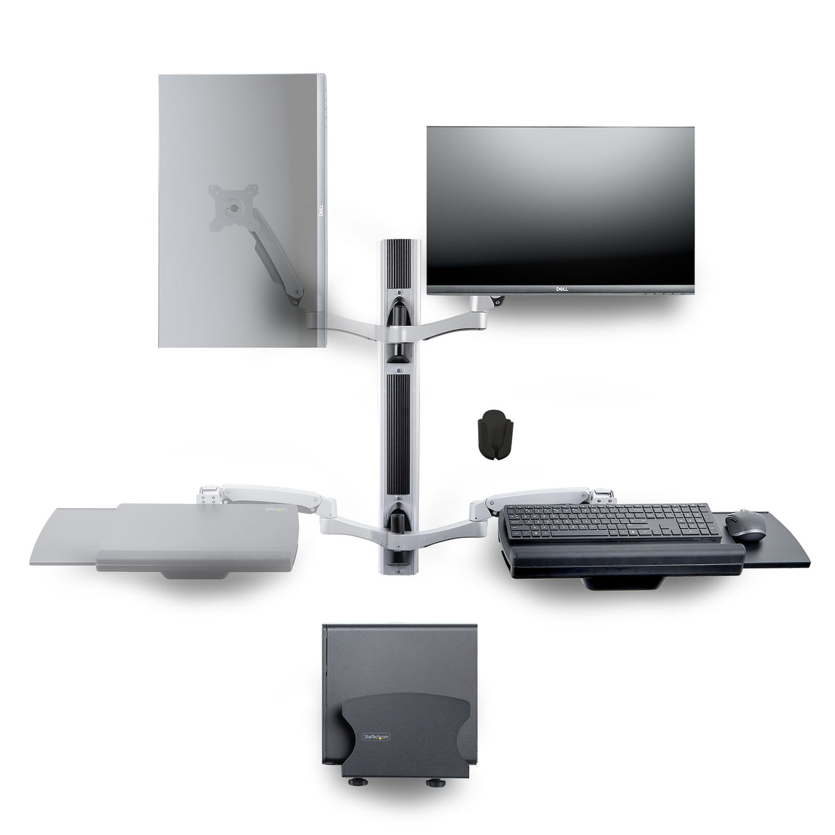 STARTECH .com desktop sit-stand workplace (2PASTSC-WALL-MOUNT) - Cartouches Certifiees