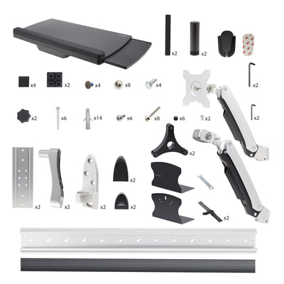 STARTECH .com desktop sit-stand workplace (2PASTSC-WALL-MOUNT) - Cartouches Certifiees