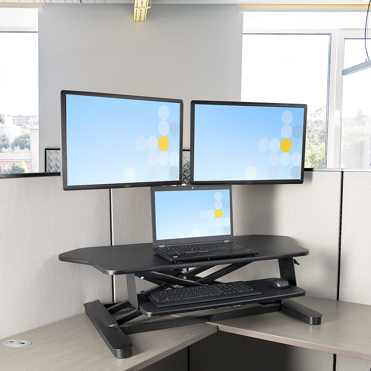 STARTECH .com desktop sit-stand workplace (ARMSTSCORNR) - Cartouches Certifiees