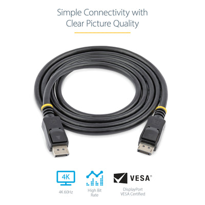 STARTECH .com DisplayPort cable 1,82 m Black (DISPLPORT6L10PK) - Cartouches Certifiees