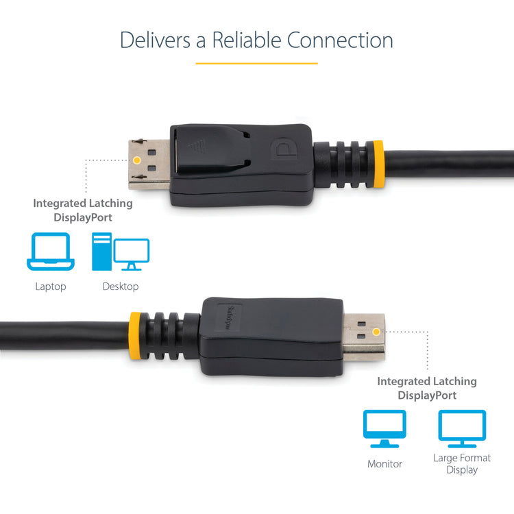 STARTECH .com DisplayPort cable 1,82 m Black (DISPLPORT6L10PK) - Cartouches Certifiees