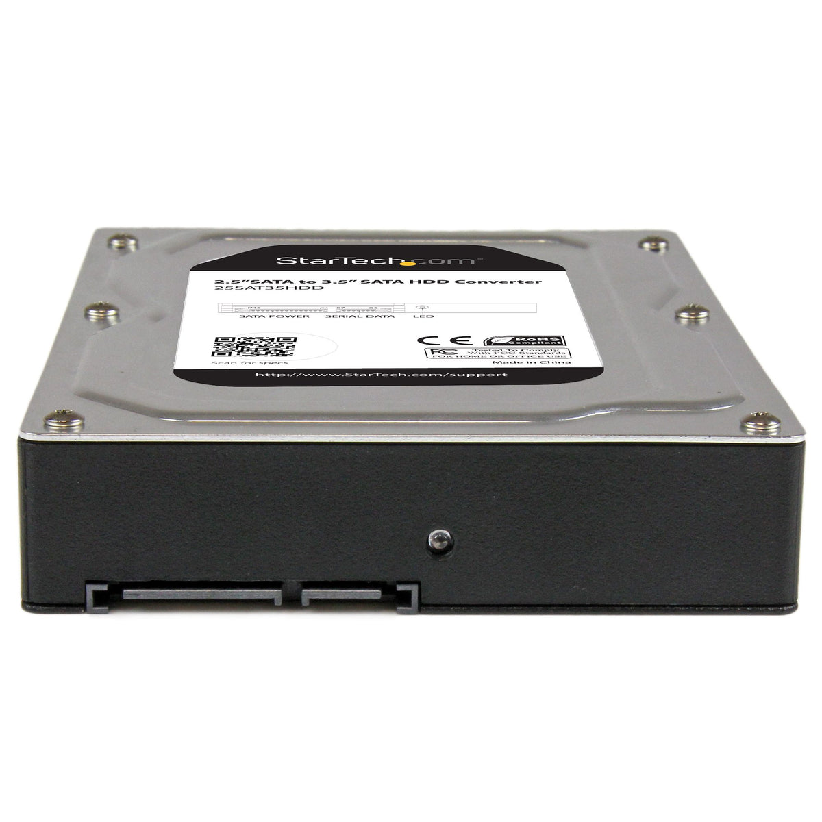 STARTECH .com drive bay panel 8,89 cm (3.5") Storage drive tray Black, Silver (25SAT35HDD) - Cartouches Certifiees