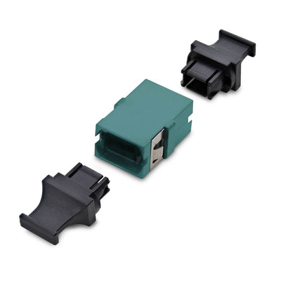 STARTECH .com fiber optic adapter MPO/MTP 1 pc(s) Aqua colour, Black (MPOSMAPCAQCOUPLER) - Cartouches Certifiees