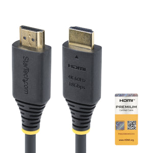 STARTECH .com HDMI cable 0,9 m HDMI Type A (Standard) Black (HDMI2-CABLE-4K60-3F) - Cartouches Certifiees