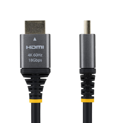 STARTECH .com HDMI cable 2,4 m HDMI Type A (Standard) Black, Silver (HDMMV8F) - Cartouches Certifiees