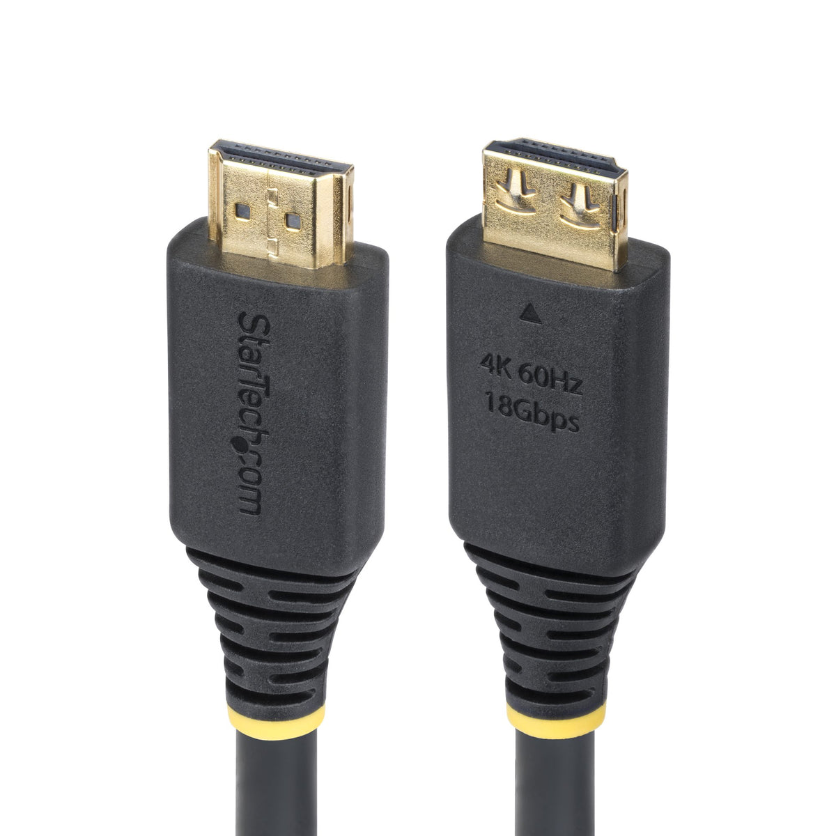 STARTECH .com HDMI cable 4,5 m HDMI Type A (Standard) Black (HDMI2-CABLE-GRIP-15F) - Cartouches Certifiees