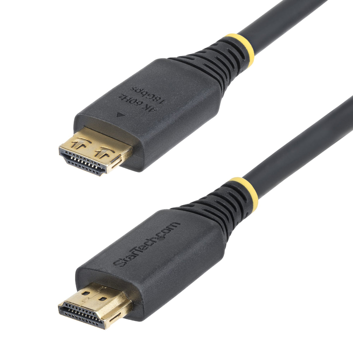 STARTECH .com HDMI cable 4,5 m HDMI Type A (Standard) Black (HDMI2-CABLE-GRIP-15F) - Cartouches Certifiees