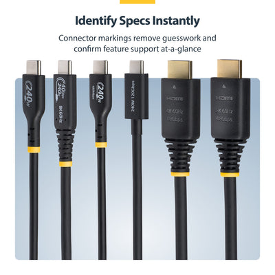 STARTECH .com HDMI cable HDMI Type A (Standard) Black (HDMI21-CBL-8K60-5M) - Cartouches Certifiees
