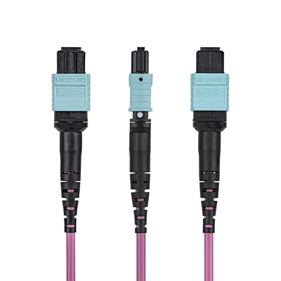 STARTECH .com InfiniBand/fibre optic cable 3 m MPO/MTP Violet (OM4MTP12BOFNP3M) - Cartouches Certifiees