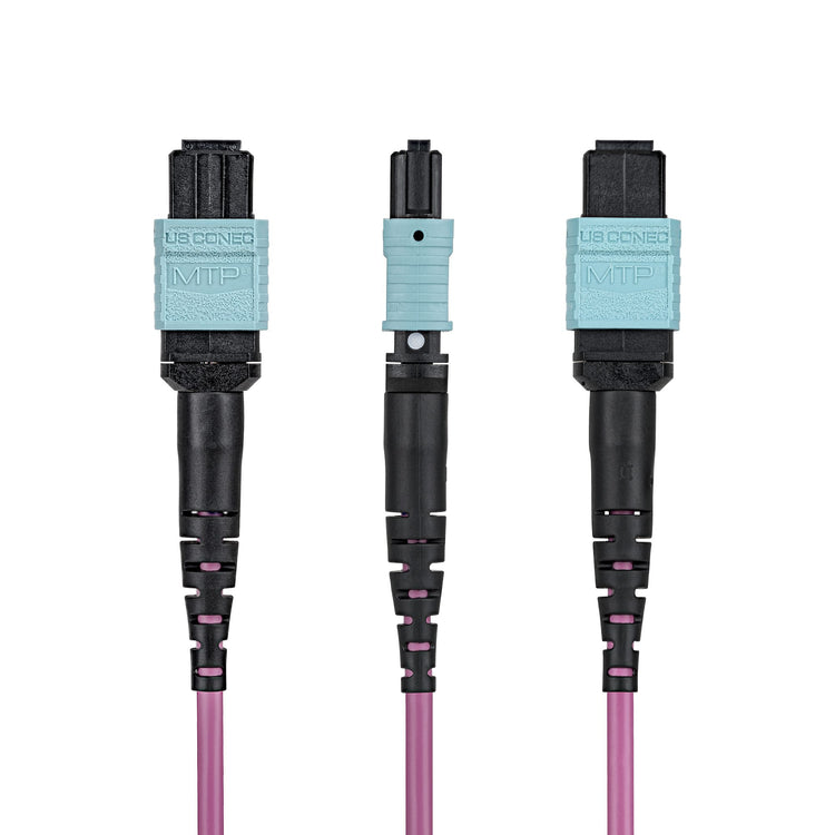STARTECH .com InfiniBand/fibre optic cable 3 m MPO/MTP Violet (OM4MTP12BOFNP3M) - Cartouches Certifiees