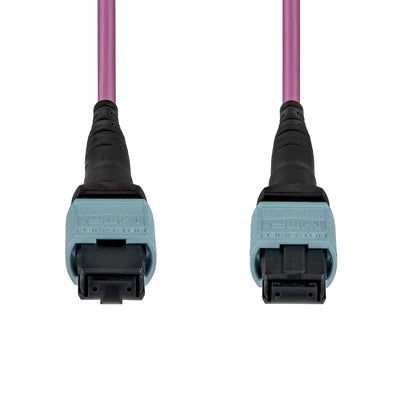 STARTECH .com InfiniBand/fibre optic cable 3 m MPO/MTP Violet (OM4MTP12BOFNP3M) - Cartouches Certifiees