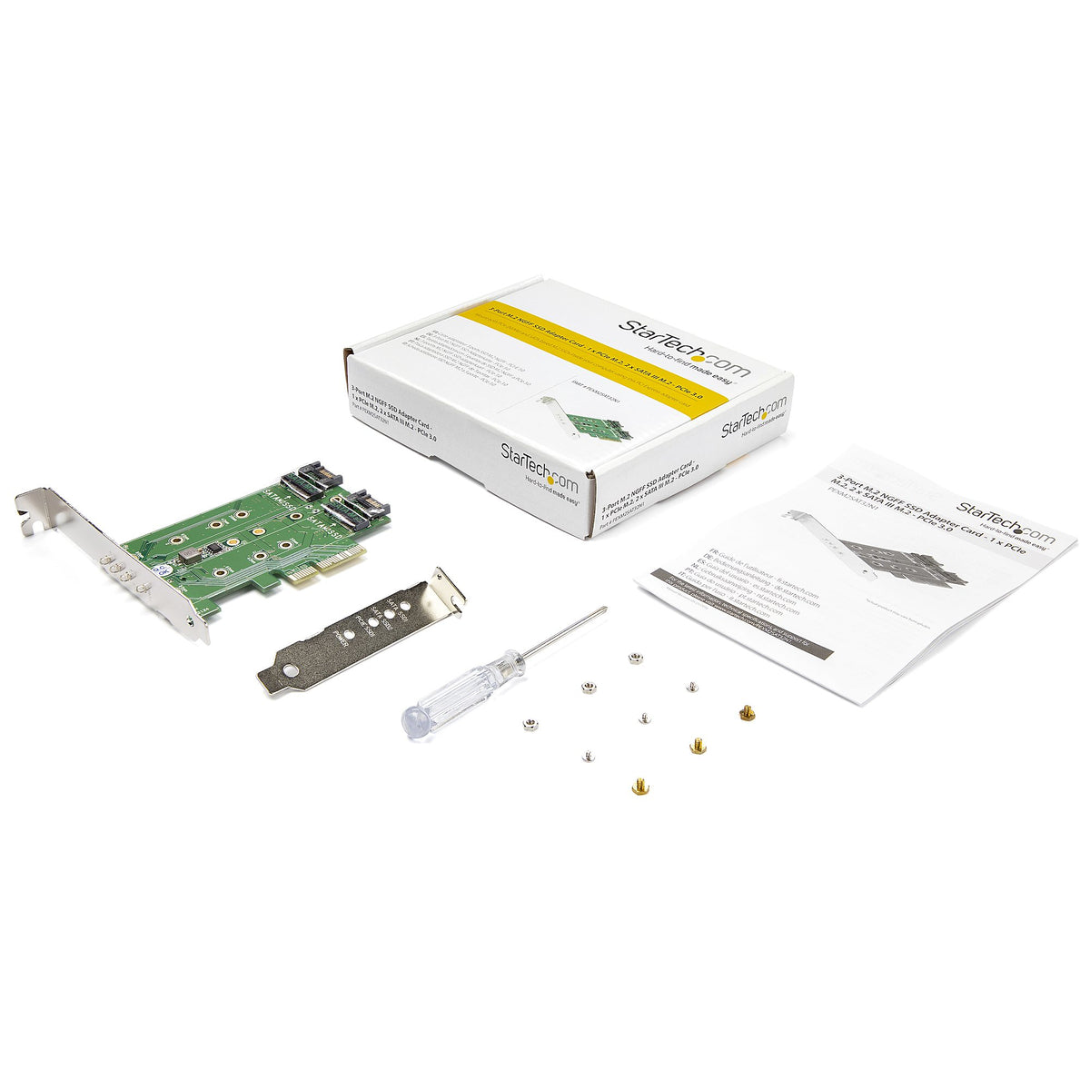 STARTECH .com interface cards/adapter Internal M.2, SATA (PEXM2SAT32N1) - Cartouches Certifiees