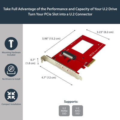 STARTECH .com interface cards/adapter Internal U.2 (PEX4SFF8639) - Cartouches Certifiees