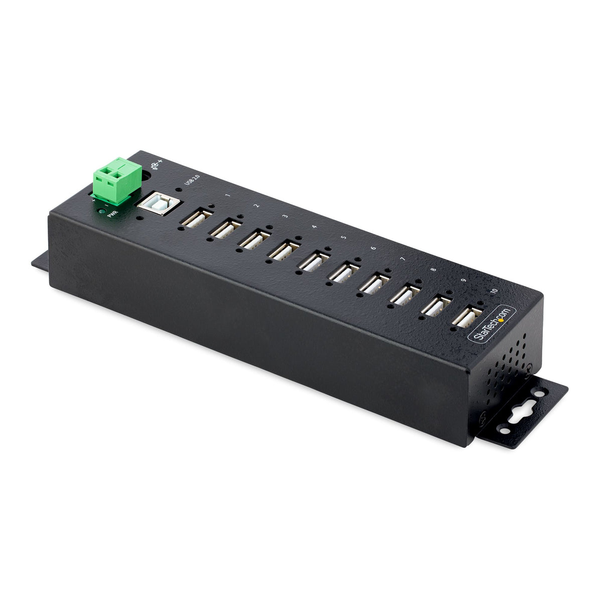 STARTECH .com interface hub USB 2.0 Type-B 480 Mbit/s Black (USB210AIND-USB-A-HUB) - Cartouches Certifiees