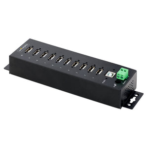 STARTECH .com interface hub USB 2.0 Type-B 480 Mbit/s Black (USB210AIND-USB-A-HUB) - Cartouches Certifiees