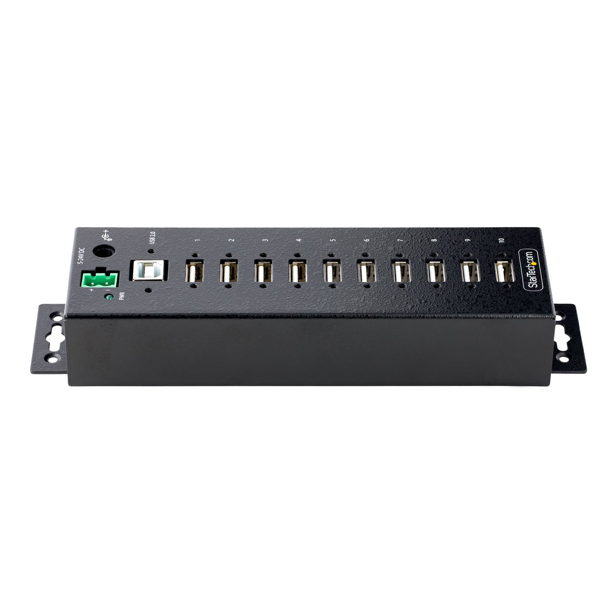 STARTECH .com interface hub USB 2.0 Type-B 480 Mbit/s Black (USB210AIND-USB-A-HUB) - Cartouches Certifiees