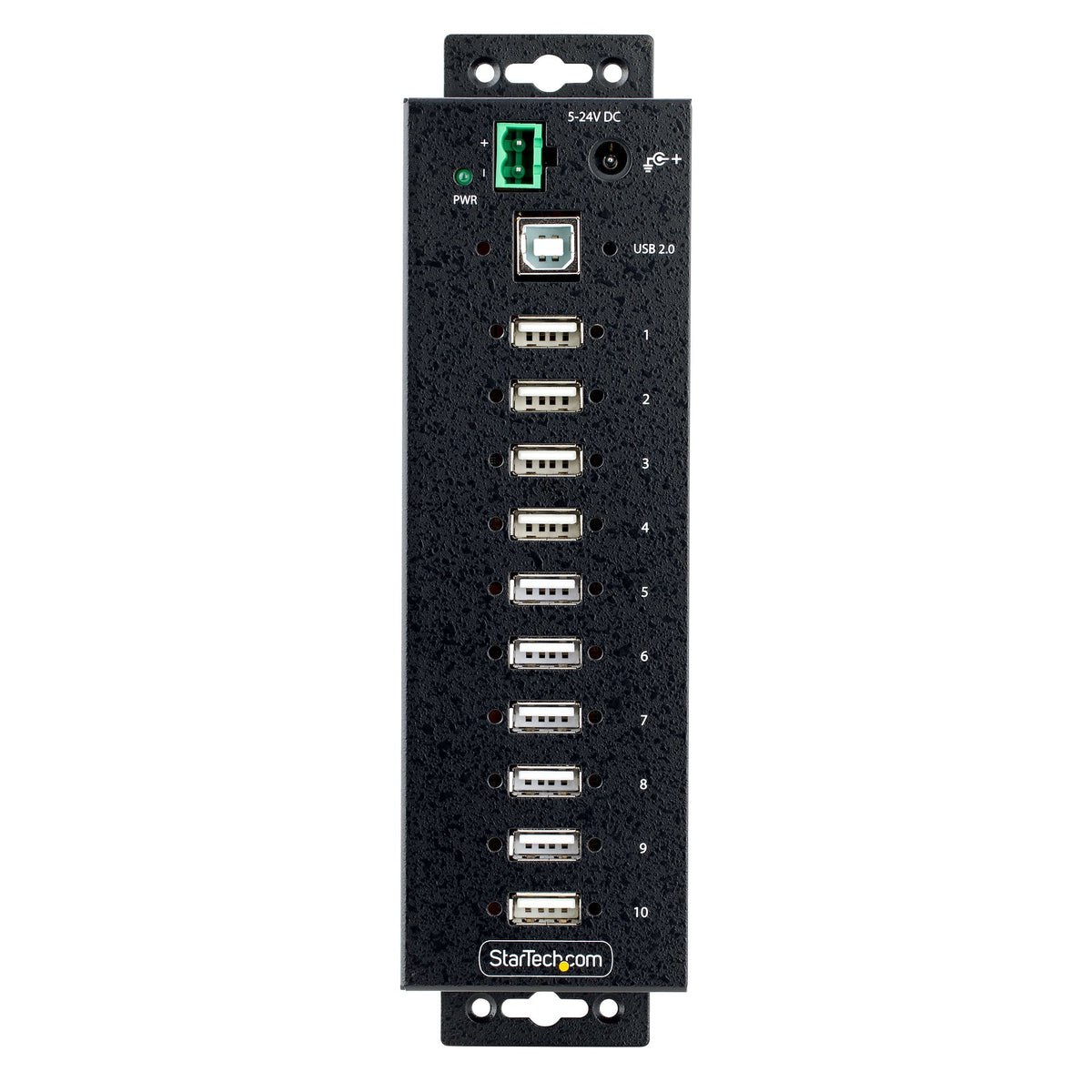 STARTECH .com interface hub USB 2.0 Type-B 480 Mbit/s Black (USB210AIND-USB-A-HUB) - Cartouches Certifiees