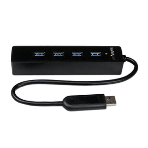 STARTECH .com interface hub USB 3.2 Gen 1 (3.1 Gen 1) Type-A 5000 Mbit/s Black (ST4300PBU3) - Cartouches Certifiees