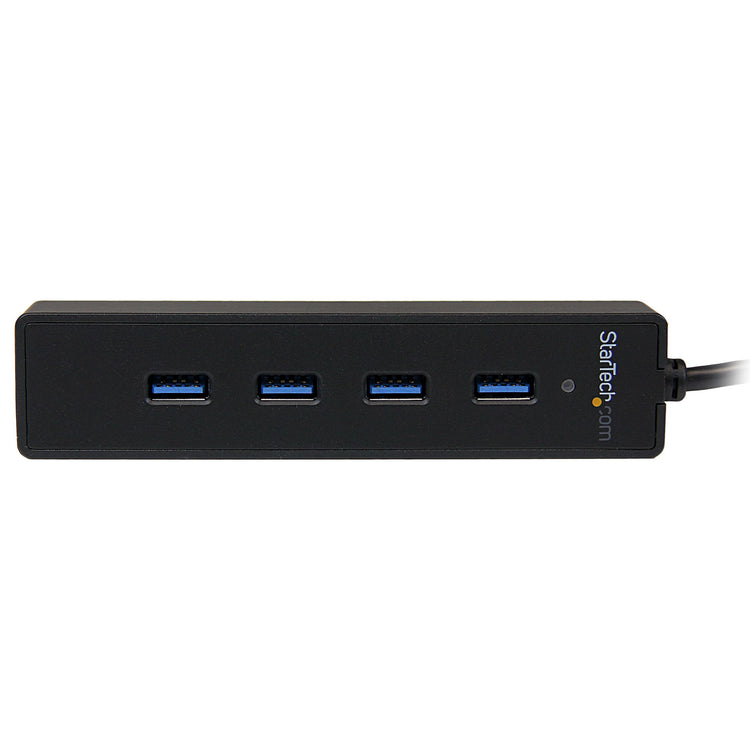 STARTECH .com interface hub USB 3.2 Gen 1 (3.1 Gen 1) Type-A 5000 Mbit/s Black (ST4300PBU3) - Cartouches Certifiees