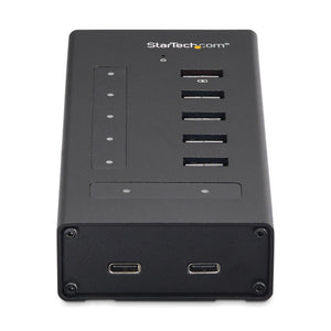 STARTECH .com interface hub USB 3.2 Gen 1 (3.1 Gen 1) Type-B 5000 Mbit/s Black (HB30C5A2CST) - Cartouches Certifiees