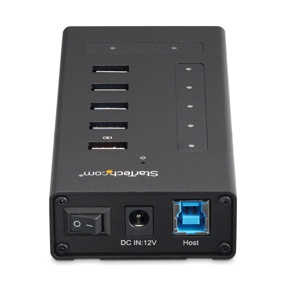 STARTECH .com interface hub USB 3.2 Gen 1 (3.1 Gen 1) Type-B 5000 Mbit/s Black (HB30C5A2CST) - Cartouches Certifiees