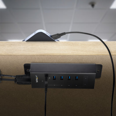 STARTECH .com interface hub USB 3.2 Gen 1 (3.1 Gen 1) Type-B 5000 Mbit/s Black (HB30C5A2CST) - Cartouches Certifiees