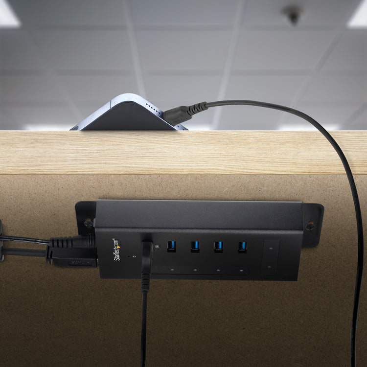 STARTECH .com interface hub USB 3.2 Gen 1 (3.1 Gen 1) Type-B 5000 Mbit/s Black (HB30C5A2CST) - Cartouches Certifiees