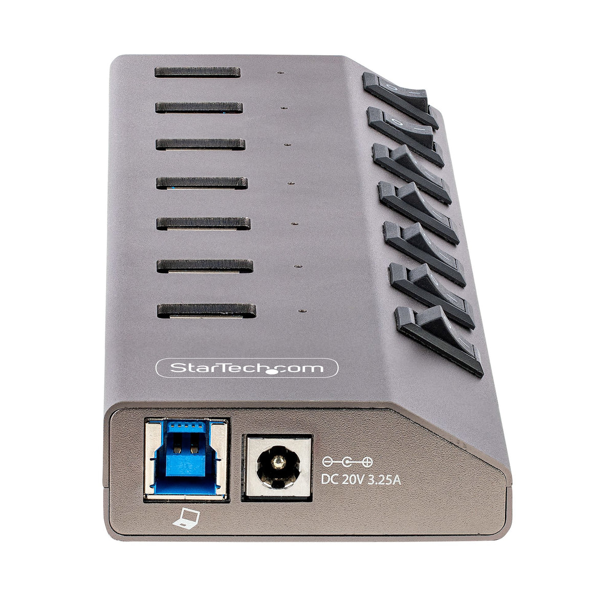STARTECH .com interface hub USB 3.2 Gen 1 (3.1 Gen 1) Type-B 5000 Mbit/s Grey (5G7AIBS-USB-HUB-NA) - Cartouches Certifiees