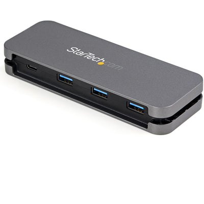 STARTECH .com interface hub USB 3.2 Gen 1 (3.1 Gen 1) Type-C 5000 Mbit/s Black, Grey (HB30CM3A1CB) - Cartouches Certifiees