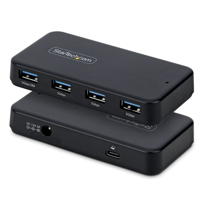 STARTECH .com interface hub USB 3.2 Gen 1 (3.1 Gen 1) Type-C 5000 Mbit/s Black (ST4300USB3V2-NA) - Cartouches Certifiees