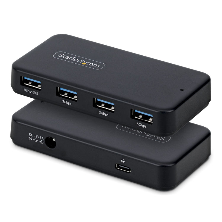 STARTECH .com interface hub USB 3.2 Gen 1 (3.1 Gen 1) Type-C 5000 Mbit/s Black (ST4300USB3V2-NA) - Cartouches Certifiees