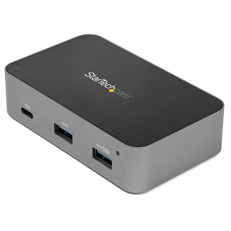 STARTECH .com interface hub USB 3.2 Gen 2 (3.1 Gen 2) Type-C 10000 Mbit/s Black, Grey (HB31C2A1CGS) - Cartouches Certifiees