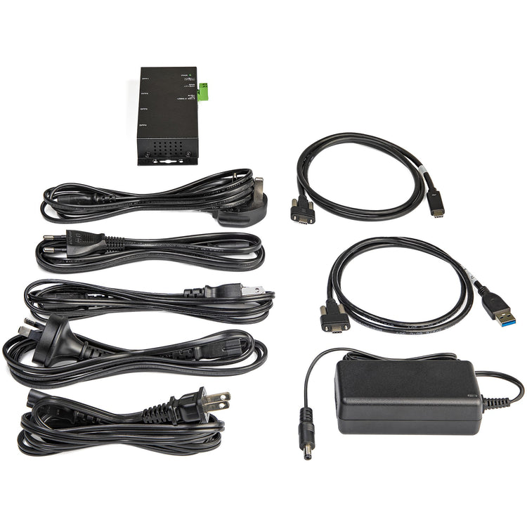 STARTECH .com interface hub USB 3.2 Gen 2 (3.1 Gen 2) Type-C 10000 Mbit/s Black (HB31C2A2CME) - Cartouches Certifiees